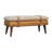 Marisal Boucle X Tan Leather Bench
