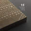 «Mid Mid Century Shape», motif géométrique à motif abstrait brun rustique, 2 pièces-100136495-100136498