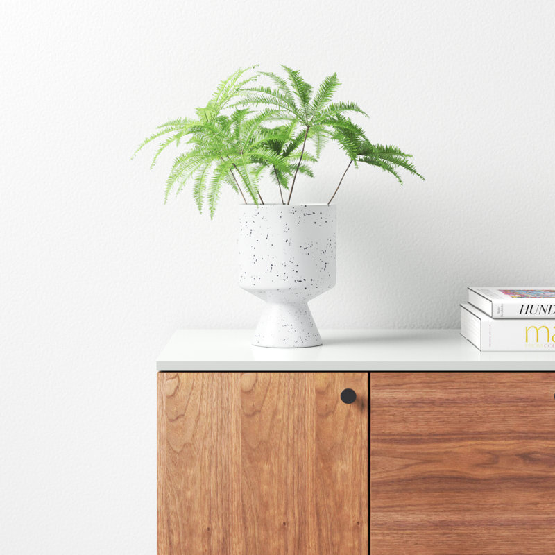 Waters Handmade Ceramic Pot Planter, 9.25" H x 6.5" W x 6.5" D