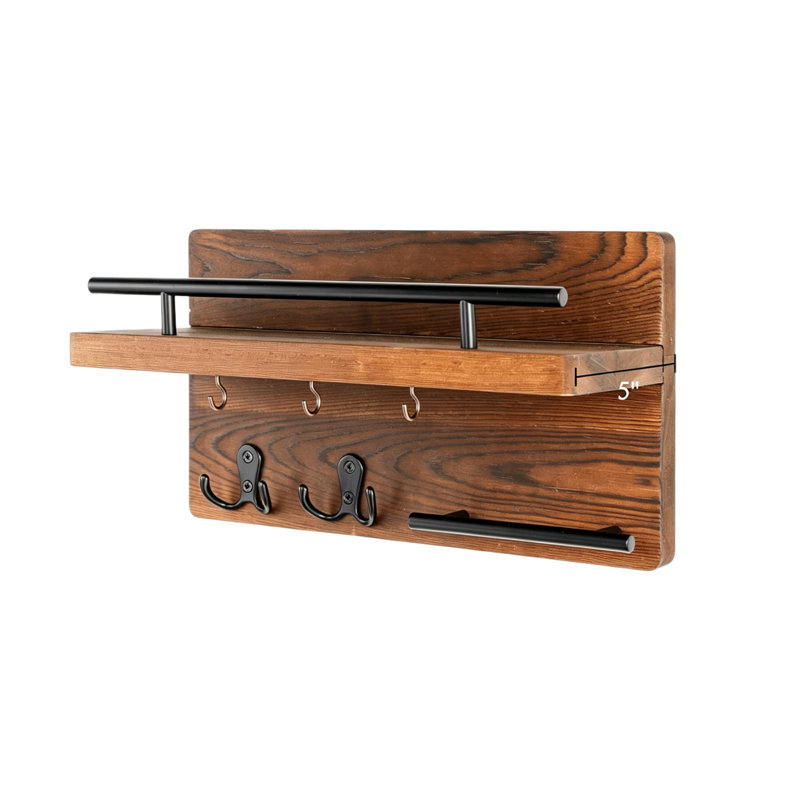 Solid Wood Wall Organizer