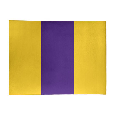 Tapis mauve/jaune