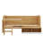 Wooden Twin Size Daybed With Storage Shelves And Lockers, Multi-Functional Bed With Study Desk And Matching Stool-107727056