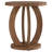 Round Wood End Table, Farmhouse Accent Bedside Table For Living Room Bedroom Small Space-123303298-120141274