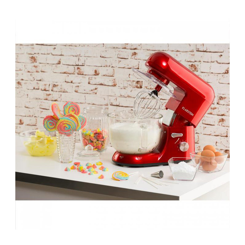 Klarstein Bella 5.2L Stand Mixer, Red