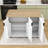 Kitchen Island Cart on Wheels with Drop Leaf, Towel Rack and Adjustable Shelves-1164597374