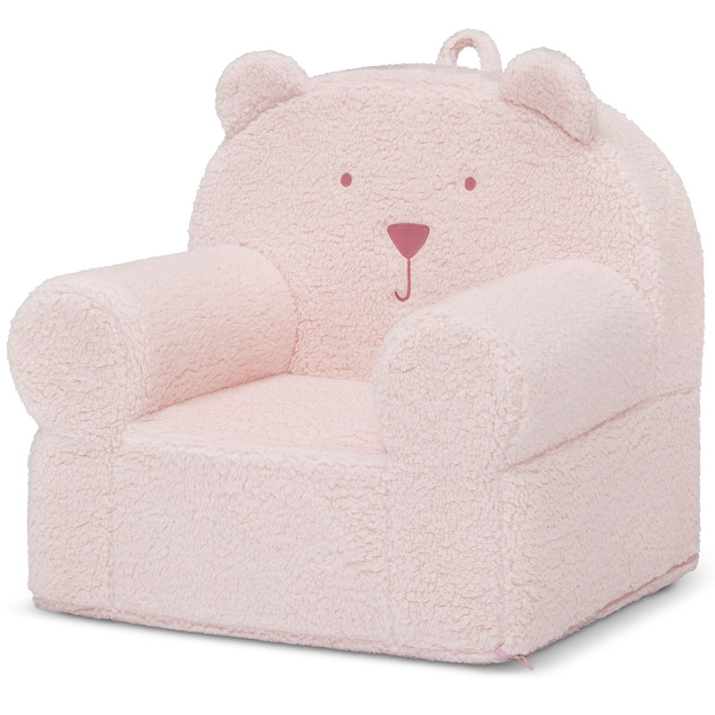 BabyGap Sherpa Bear Chair, Blush