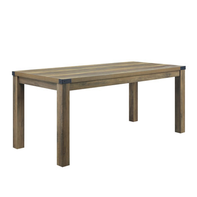 Rectangular Dining Table In Rustic Oak