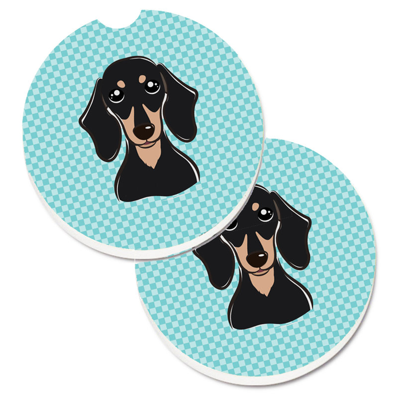 Sous-verre Retriever, Bleu, Teckel à poil court