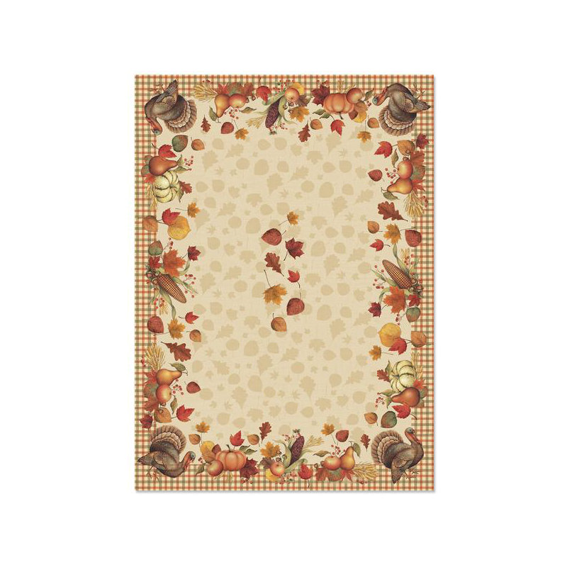 Bountiful Harvest Tablecloth, 84" L x 70" W