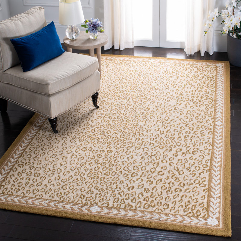 Tapis en laine crocheté à la main Chelsea, Rectangle 6 po x 9 po