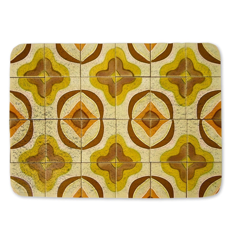 Motif floral pour salle de bain, L 21 po x L 34 po