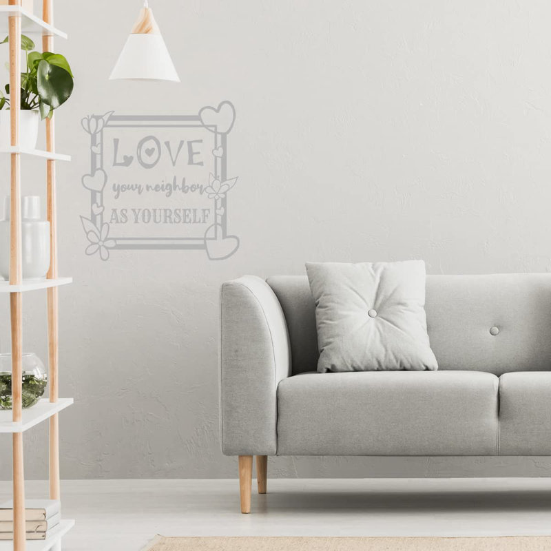 Adhésif décoratif maison, H 23 po x l 23 po, Argent