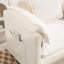 Canapé-lit simple portatif d'intérieur à boucle avec repose-pieds, sièges confortables, coussins doubles et accoudoirs robustes pour un usage domestique-498717613