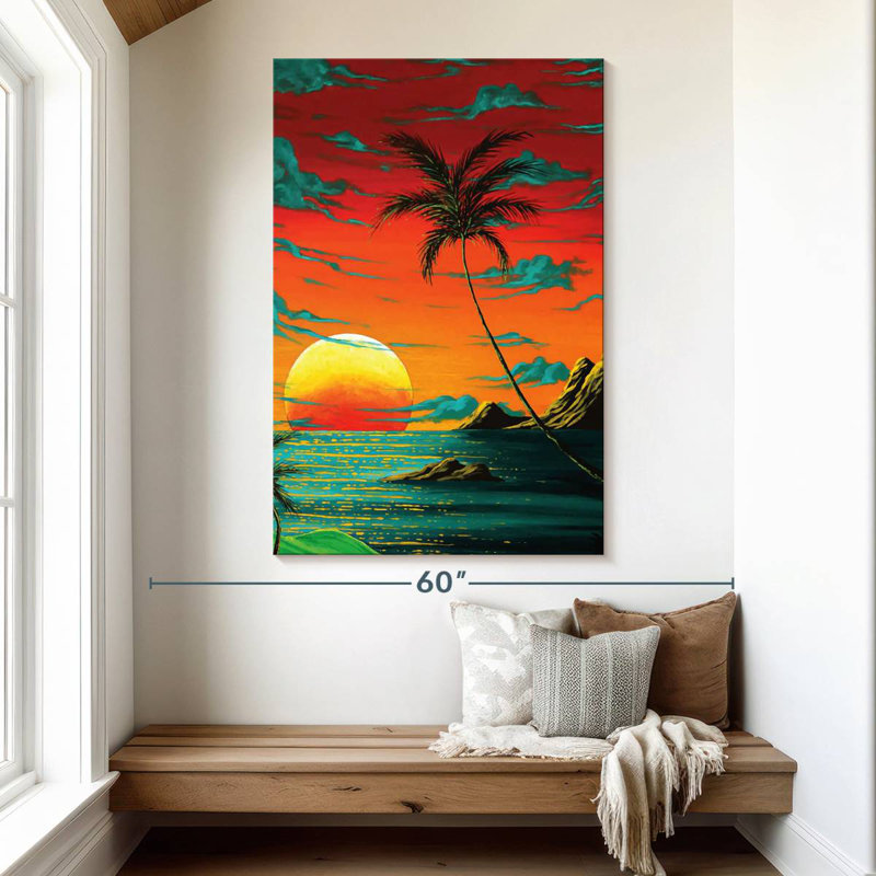 Gillard Tropical Burn, 51" H x 34" W
