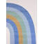 Tapis arc-en-ciel bleu / ivoire pour enfants 5 pi x 8 pi (5 pi 3 po x 7 pi 7 po) Branch Skye, tapis moderne, à poils moyens et résistant aux taches-216796632