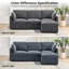 Canapé modulaire réversible avec repose-pieds 4 pièces Cloud   -1957055356