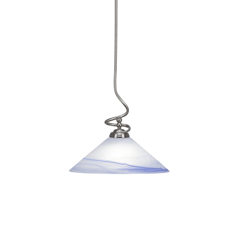 Capri Stem Hung Pendant, Brushed Nickel