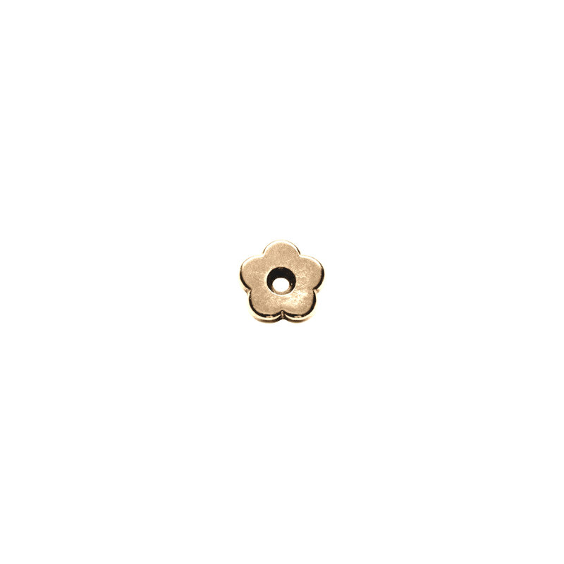 Petal Metal Knob Backplate, Silicon Bronze Light