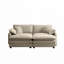 Canapé 2 places avec repose-pieds Corduroy-1441684405