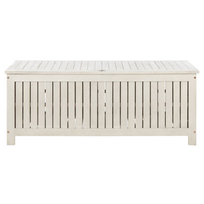 Safavieh Abri 47.6 " W 76.33 Gallons Water Resistant Solid Wood Eucalyptus Deck Box