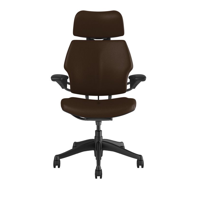 Freedom Headrest Task Chair Genuine Leather, Canyon