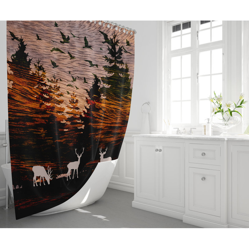 Heidrick Shower Curtain, 93" H x 70" W