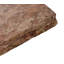 High End Wrought Iron Accent table with Cream Travertine top with Chisel Edge