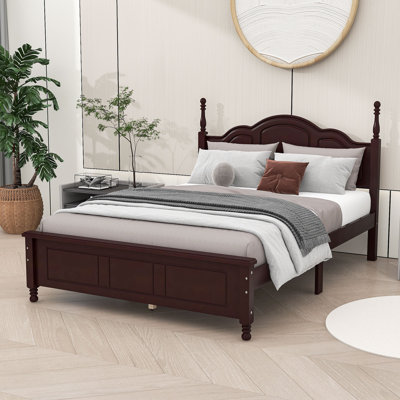 Brochan Wood Platform Bed with Headboard -  Alcott Hill®, 024BC10A35F843A7925DFABF634D04F8