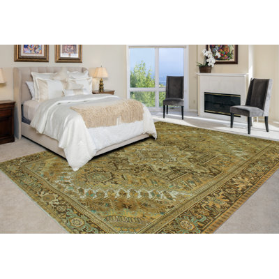 Aubrieanna One-of-a-Kind 9'8" X 12'6" 1980s Wool Area Rug