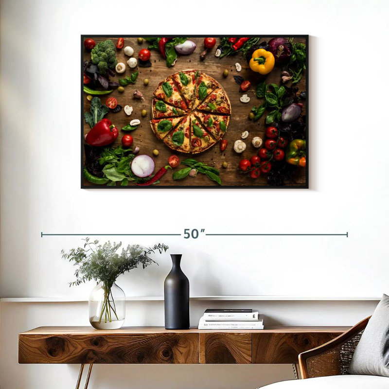 Yarlin Italian Pizza Slices, 25" H x 37" W