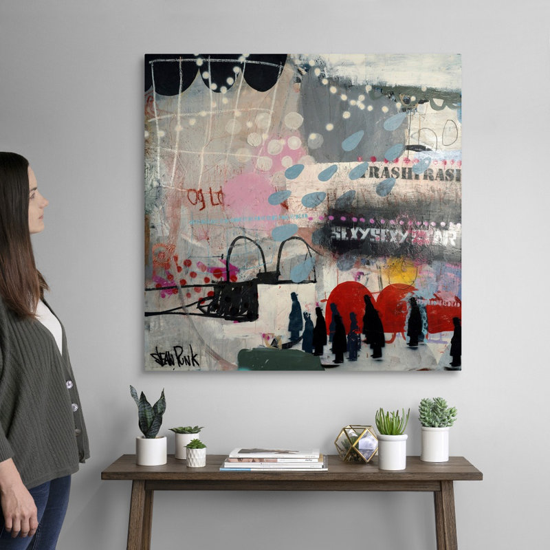 Reproduction d’art sur toile, "Travel" par punk Sean, Toile tendue, H 36 po x l 36 po x P 1,25 po