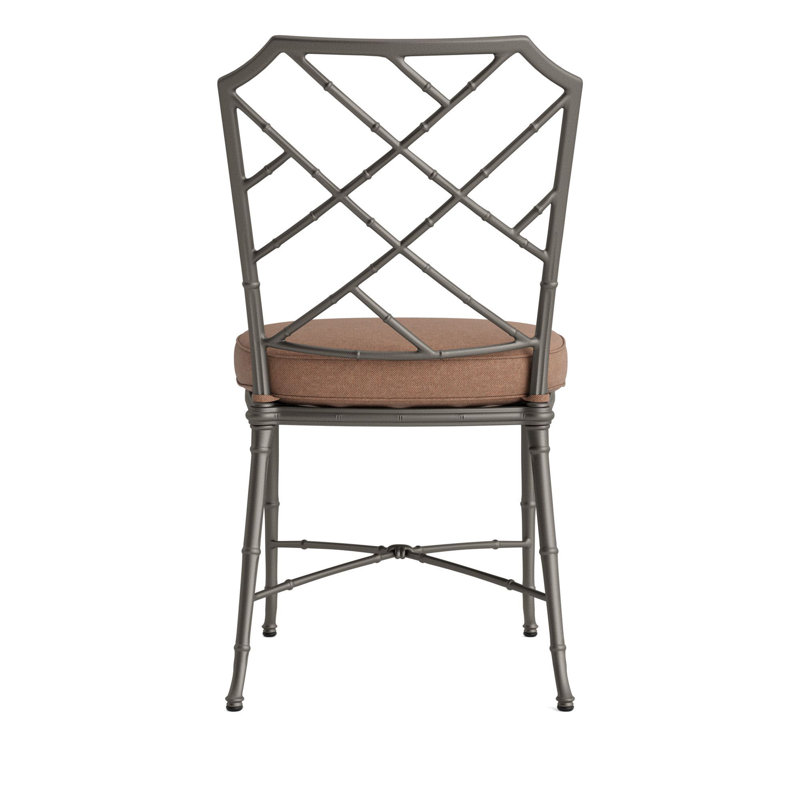 Outdoor Dining Side Chair, Brown, Fusion Clay, Mica