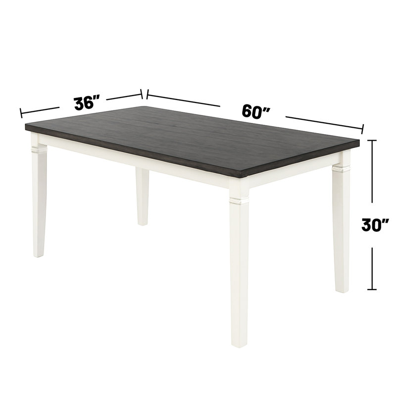 Repas pour 6 personnes, esthétique contemporaine, siège rembourré bicolore blanc et gris, table fixe en bois à assemblage rapide, facile