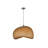 1-Light Polyester Pendant Lighting Brown-1691226406