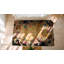 Antique Chinese - Art Deco Small Scatter Size Wool Ivory Rug