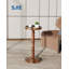 Table d'appoint ronde en bois et table basse avec piliers robustes en bois massif