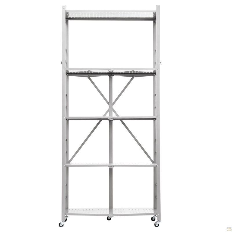 Tablette de rangement pliante avec roulettes