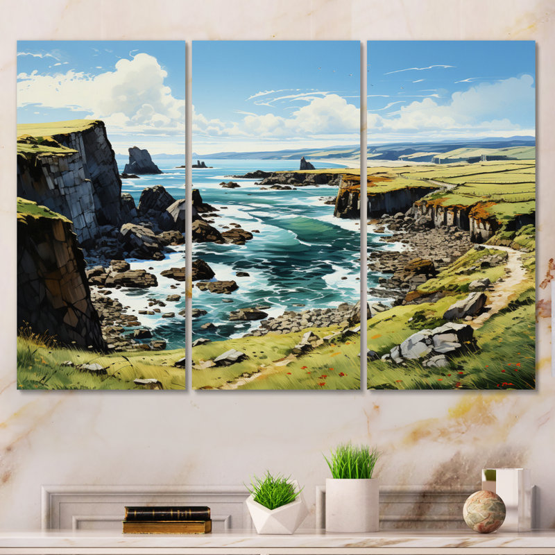 Irlande, péninsule de Dingle Cilf I - ensemble de reproductions d'art mural en métal