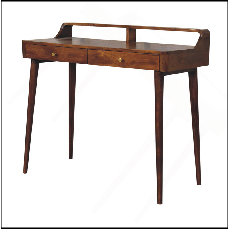 Elevated Chestnut Console Table