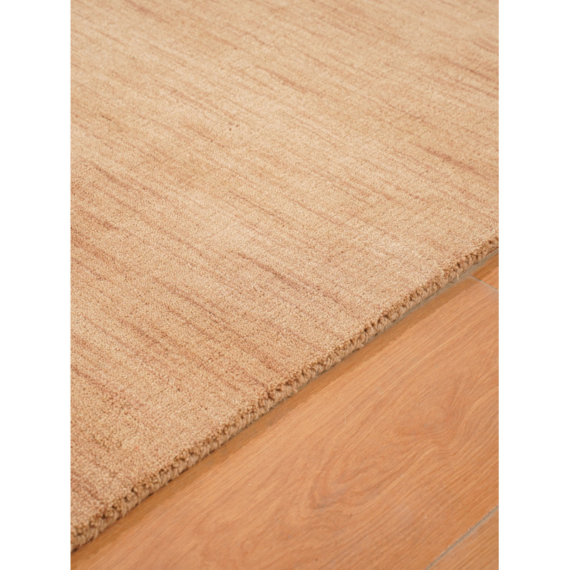 Tapis de couloir en laine noué à la main 2 pi 6 po x 6 pi Manns, Chameau, Tapis de couloir 2 pi 6 po x 6 pi