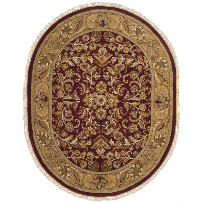 Gorham Hand Tufted Wool Oriental Rug, Oval 7'6" x 9'6"