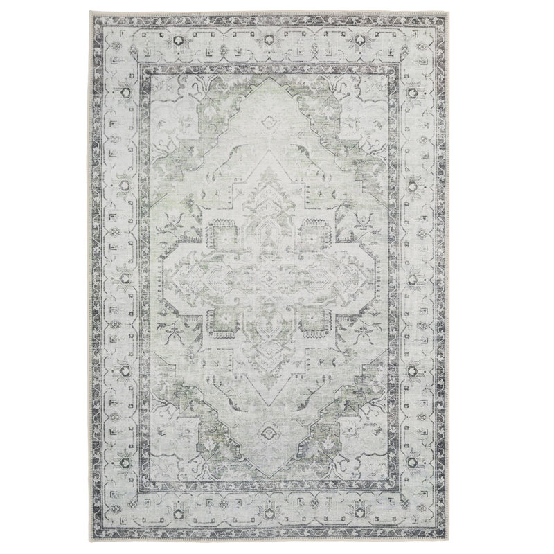Cassidie Vintage Look Cotton Area Rug, Rectangle 160 x 230cm