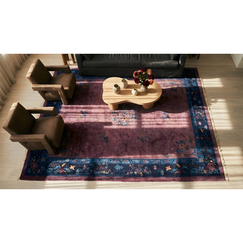 Tapis mauve / mauve lavande antique