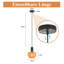  1-Light Bohemian Rattan Pendant