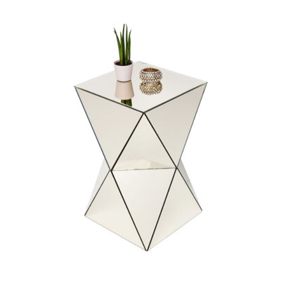 Table d'appoint moderne avec miroir
