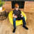 100 % polyester jaune est en rupture de stock
