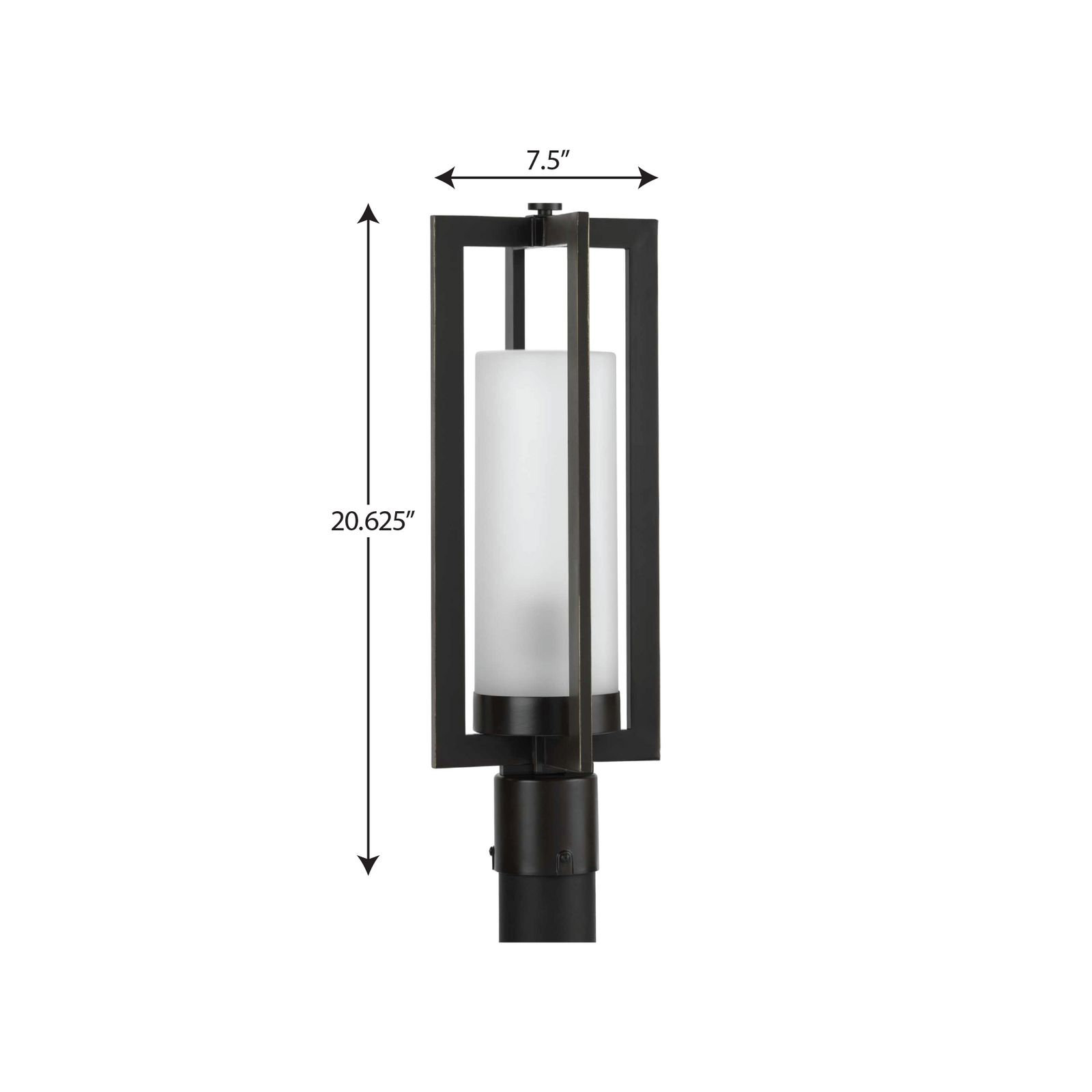 Melvin Frosted Metal Outdoor Lantern Head