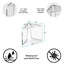 Masanari 23'' Clear Acrylic Corner Shower Bench