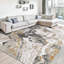 Tapis abstrait antidérapant lavable à la machine avec envers en caoutchouc pour le salon, la chambre à coucher, le bureau et la salle à manger-460321035