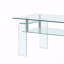 Table basse rectangulaire en verre trempé 2 niveaux-118335941